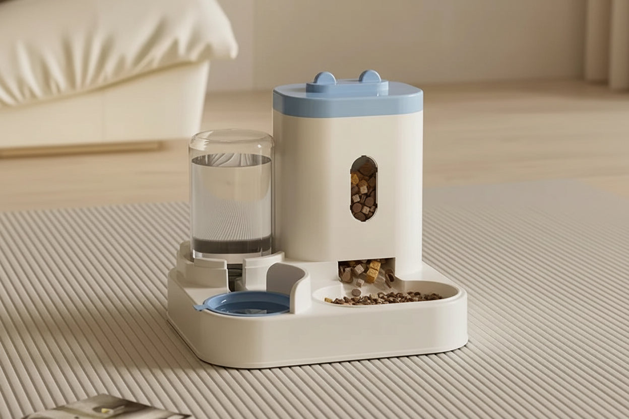 Automatic Pet Feeder & Water Bowl