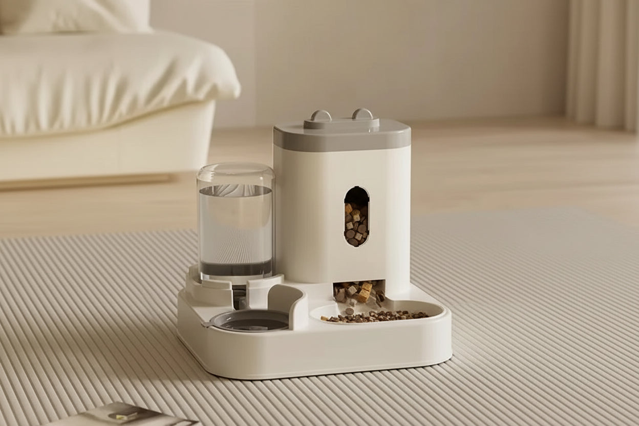 Automatic Pet Feeder & Water Bowl