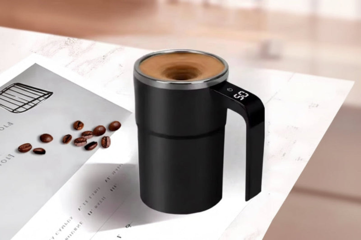 New USB Rechargeable Automatic Magnetic Cup Electric Coffee Self Mixing Mug IP67 Waterproof Food Safe 380ML Coffee Mug for Tea